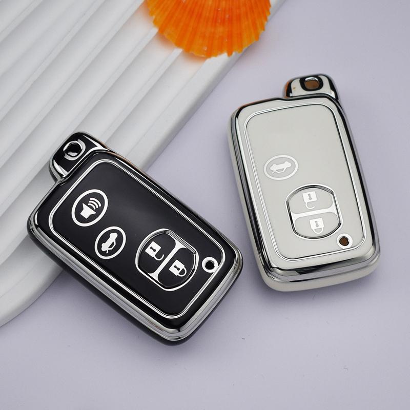 2/3/4 botones nueva funda de llave de control remoto para coche de TPU cubierta Fob para Toyota Camry Prius Land Cruiser Prado 150 Crown para Subaru Foreste XV Accesorios