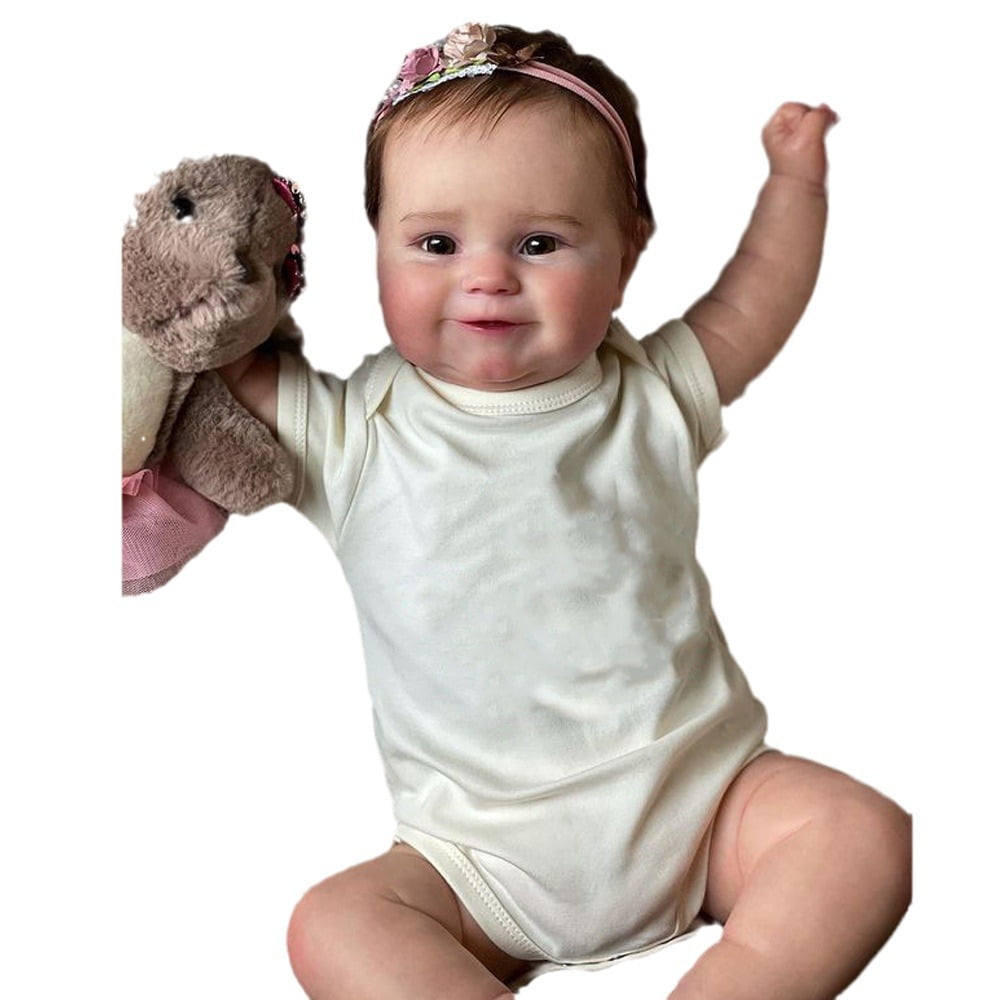 

Куклы Реборн 19 дюймов Реалистичная Кукла Новорожденного Полное Силиконовое Тело Ручная Работа Уже Раскрашенная Готовая Кукла Водонепроницаемые Игрушки для Ванны White