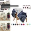 Luxurious Sherpa Flannel Fleece Blanket Soft Plush Warm Thickened Comfort