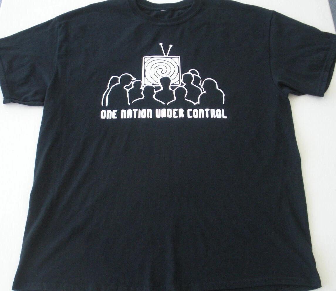 One Nation Under Control T shirt Tee Anarchy Protest M