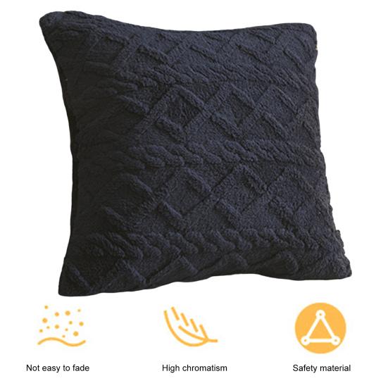 45x45cm Lightweight Pillow Cover Jacquard Weave Washable Protective
