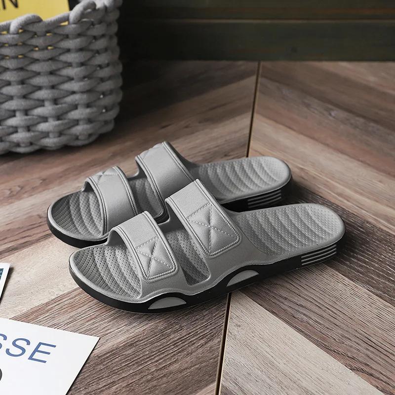 

Comfort Unisex Soft Cloud Slippers Platform Flip Flops Women Summer Beach Sandals with Arch Support Non-slip Bathroom Slides 44 сірий