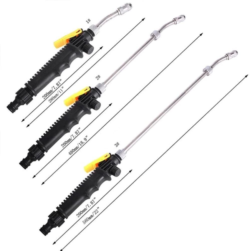 High Pressure Washer Gun Adjustable Garden Hose Nozzle Water Nozzle for Watering Garden Washing Car and Showering Pet