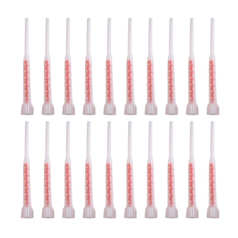 Упаковка из 20 статических смесителей для инъекционных картриджей, Redness Plus FIS Mixer, Инструмент для смешивания гомогенного раствора 1