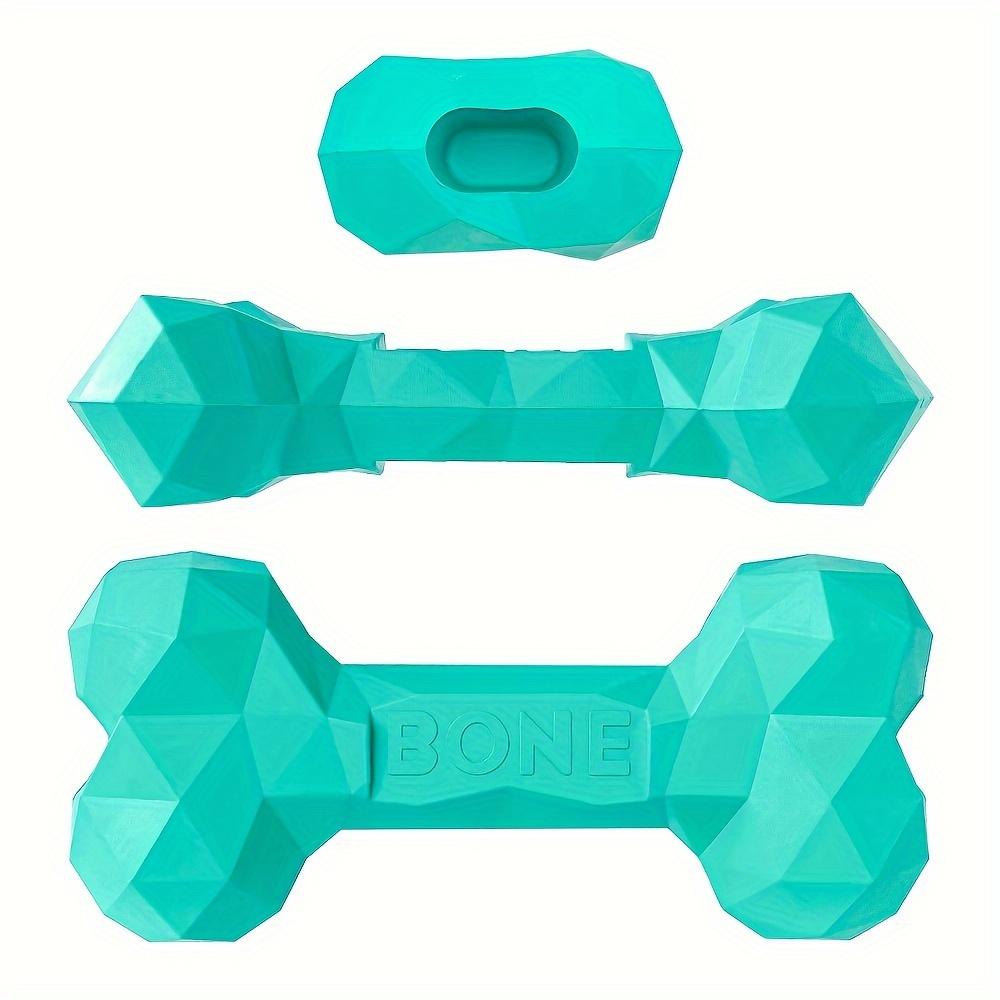 Zabawka dla psa z kauczuku naturalnego w kształcie kości, nietoksyczna i trwała, z powolnym karmieniem i funkcją czyszczenia zębów dla dużych psów