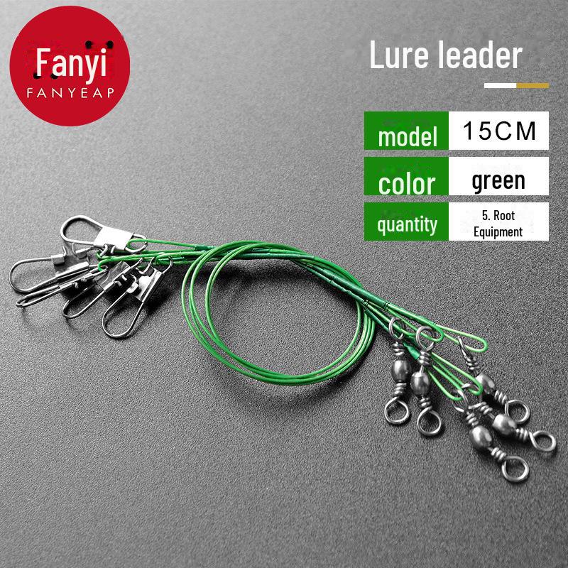 

A1V-Luya рыболовная леска и соединительный провод – высокая прочность на разрыв и бесплатная доставка Lure leader 15CM, 5 pieces