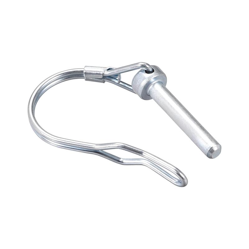 uxcell 1/3/5Pcs Shaft Locking Pin W Ear 6mmx35/40/45/55mm 8mmx60mm Coupler Pin for Farm Trailers Lawn Arch and Garden