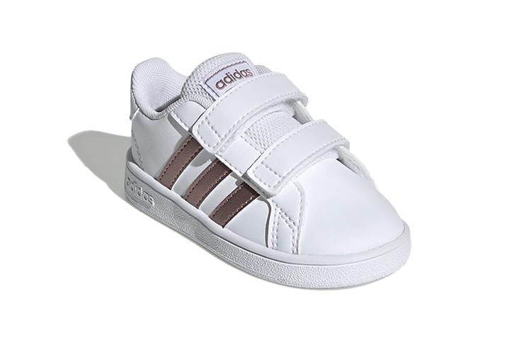 adidas Neo GRAND COURT Cushioning Low Top Skateboard Shoes White Infant And Toddler EF0116