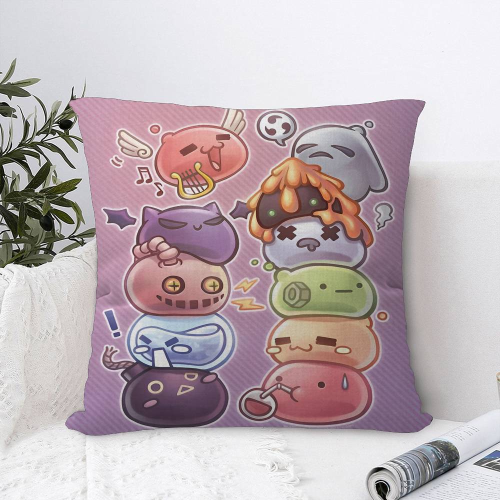 Game S-Slime Rancher Pillow Gift Home Office Decoration Bedroom Sofa Car Cushion Cover Case 45X45