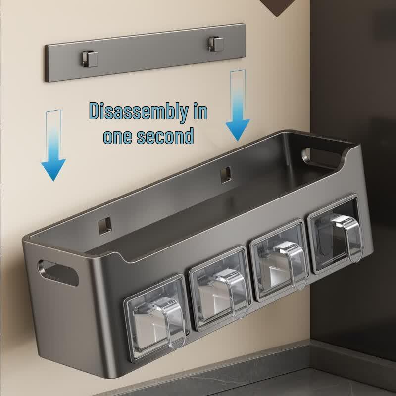 SMVP Suction Cup Wall-Mounted 3-Tier Kitchen Seasoning Organizer