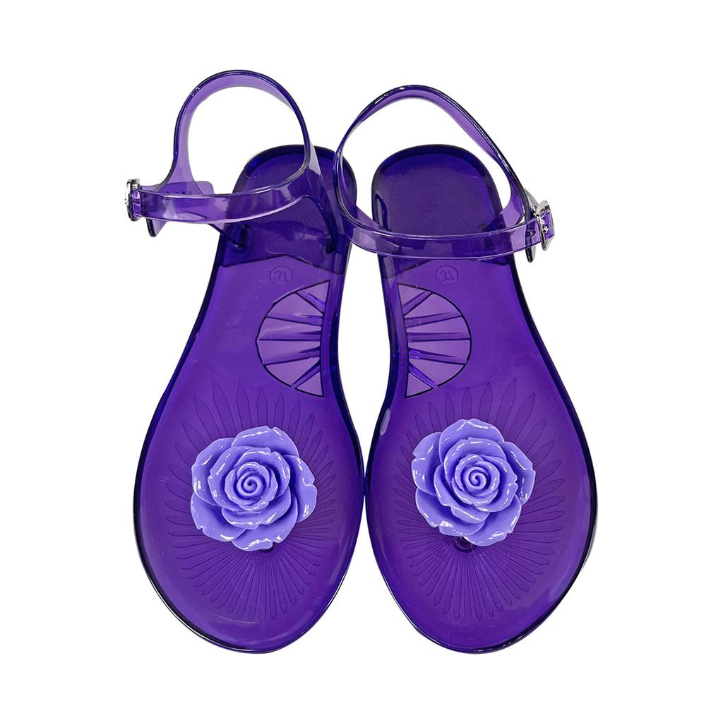 Summer Women's Camellia Fruit Soft Bottom Jelly Sandals