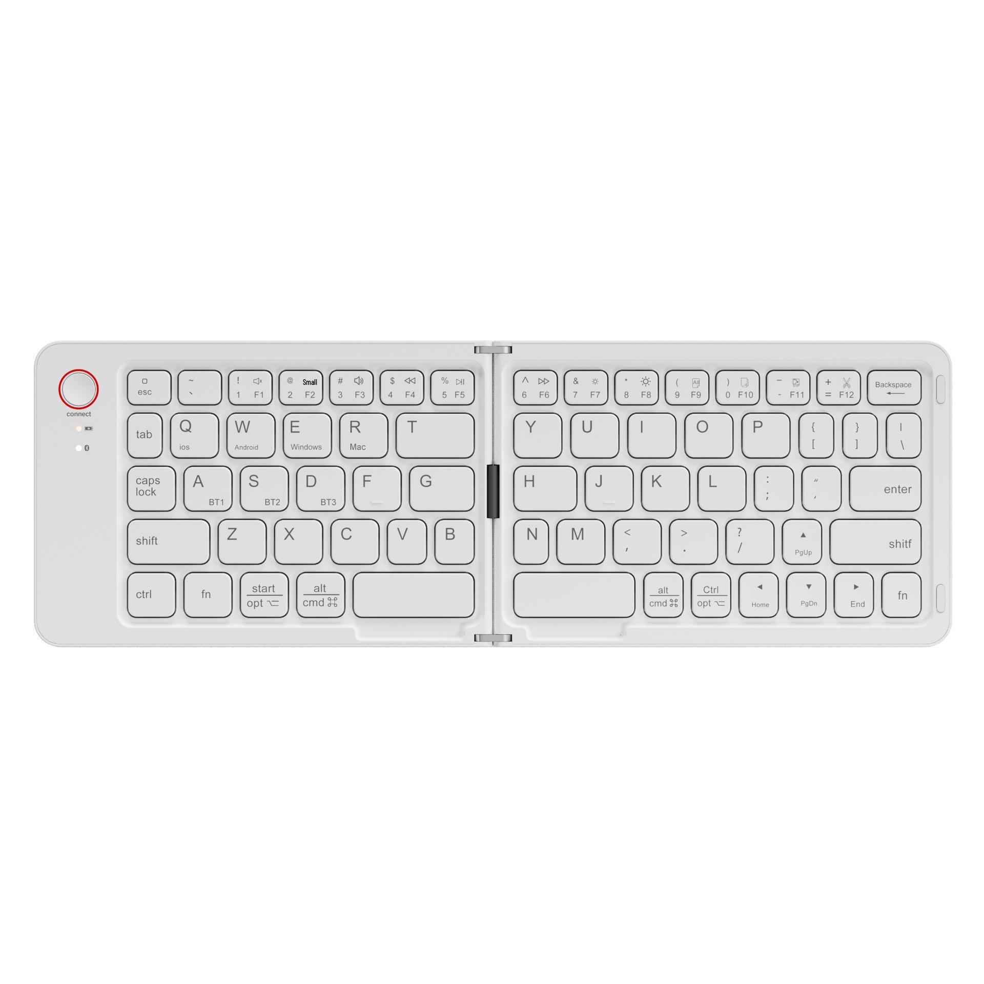 

Portable Wireless Folding Bluetooth Mini Keyboard for Laptops and Mobile Phones