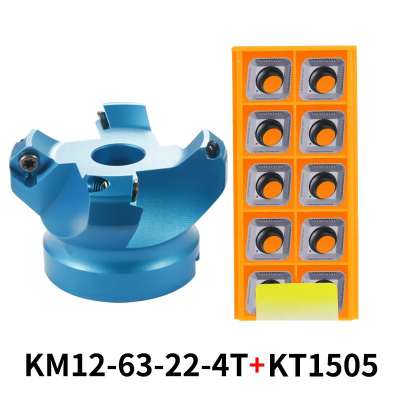 KM12/BAP 400R Face Aluminium Plane Head End Mill Milling Cutter SEKT/APMT Carbide Insert CNC Machine High Hardness Tools