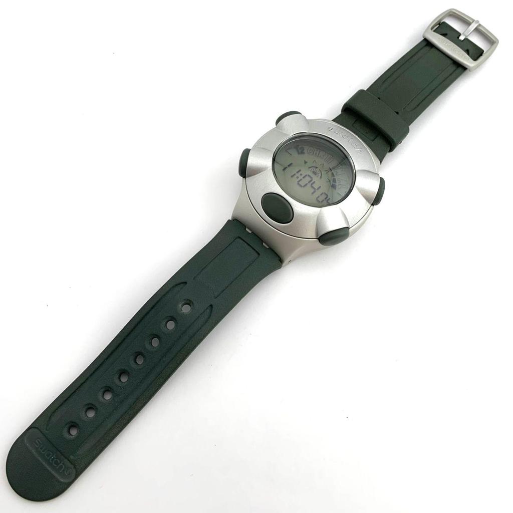 Used [Used] Swatch .beat Aluminum Digital Watch