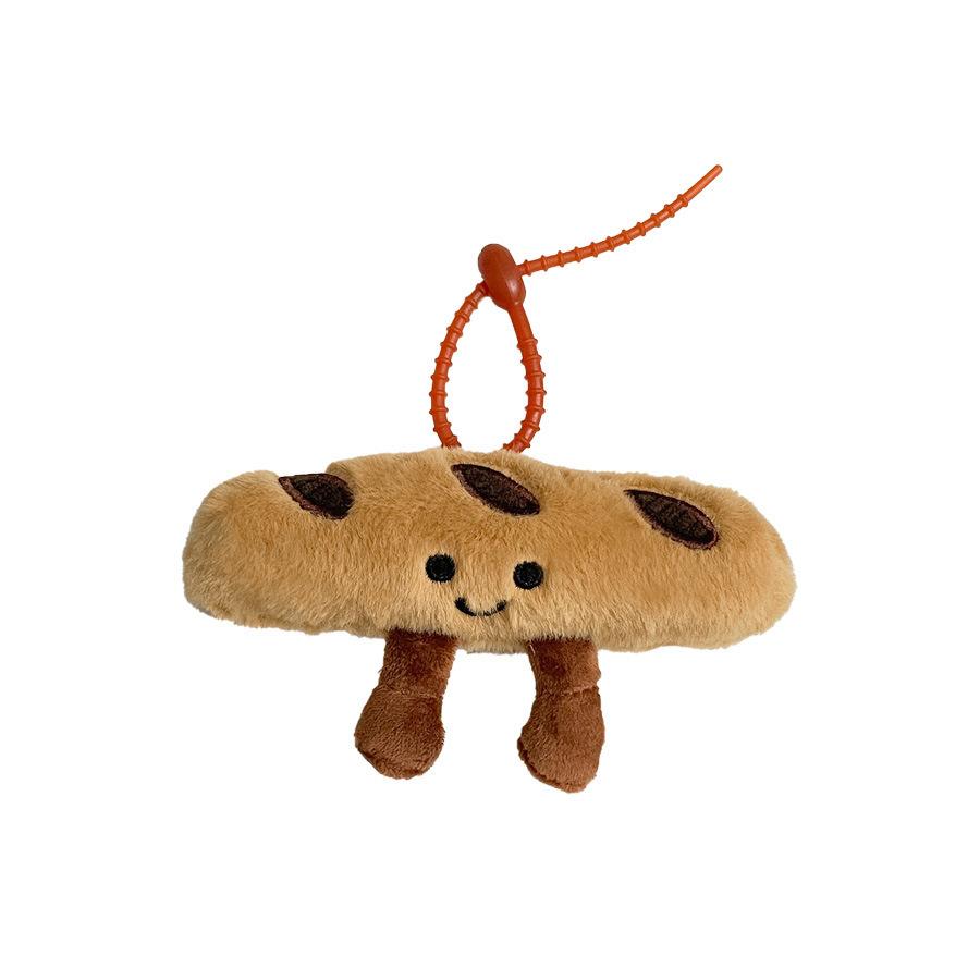 

Bread Croissant Baguette Plush Pendant Bag Decoration Keychain Toy Cute Gifts Baguette