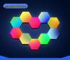 Hexagonal Smart Atmosphere Lamp: Bedside, Wall, E-Sports, Sound-Reactive, Colorful Honeycomb Rhythm Lighting.