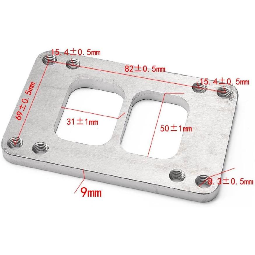 TK-CGQ143H Stainless Steel Turbo Manifold Flange Adapter for T4 Divided Transition To T6 Divided Exhaust