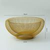 Nordic Double-Layer Iron Mesh Fruit Basket