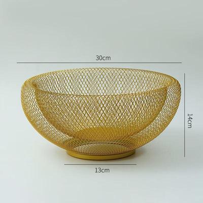Nordic Double-Layer Iron Fruit & Snack Basket