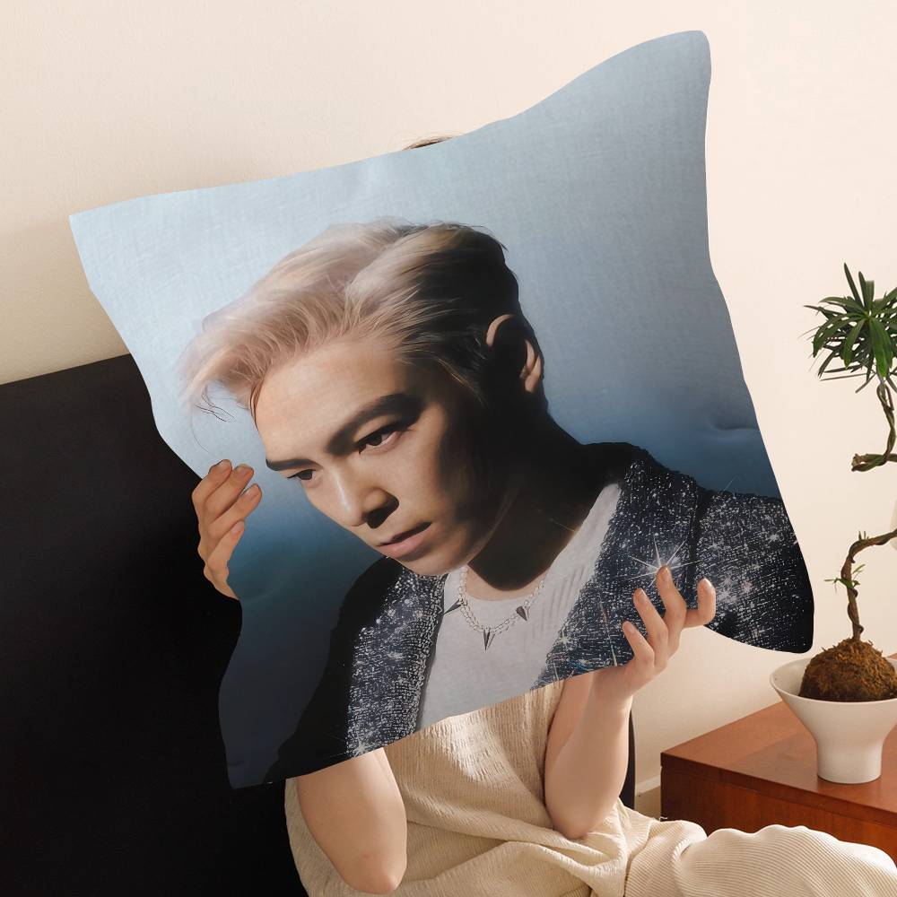 Korean Celebrity Singer T-TOP Pillow Cover Sofa Cushion Cover Home Room Decoration Children Gift