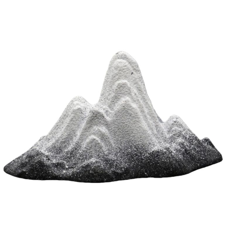 Aquarium Decors Fish Tanks Ornament Aquarium Landscape Decorations Fish Tanks Accessories Realistic Snow Mountain Model