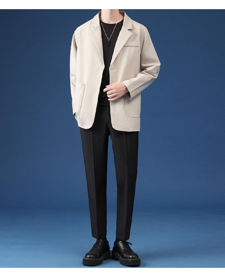 Men's DK Korean Style Casual Suit Jacket - Trendy, All-Match, Handsome Design for Spring and Autumn