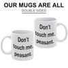 1pc 11oz Durable Ceramic Mug with Double-Sided Funny Print, Great for Hot Drinks, Home Kitchen Office Use, Perfect Gift for Men, Women, Friends