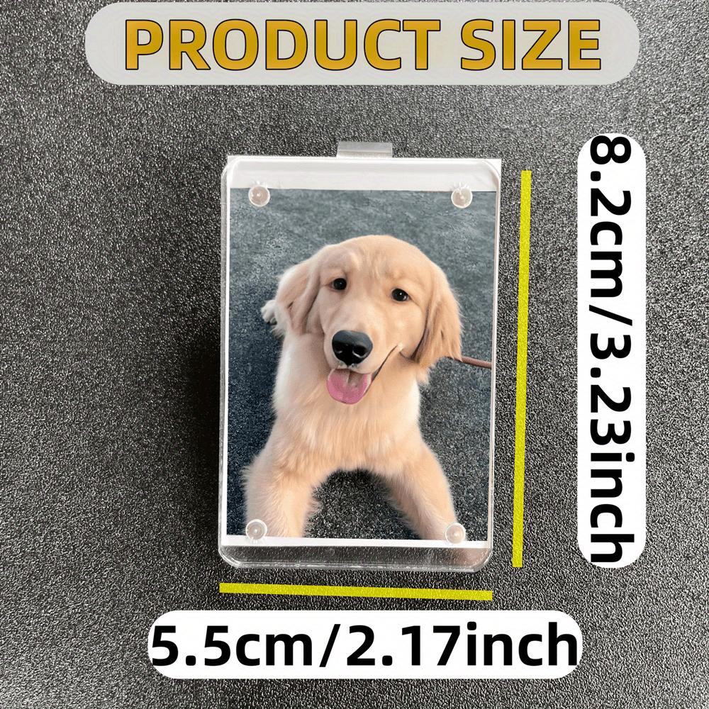 Universeller vertikaler Auto-Sonnenschutz Foto-Rahmen-Clip & magnetischer Polaroid-Visier-Halter - 5x7 Acryl/PVC Display Dekor Zubehör