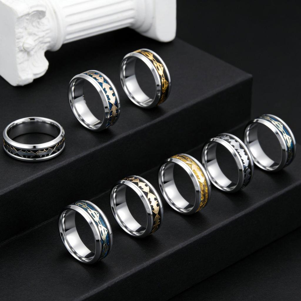 Superman & Batman Logo Rings - Popular European & American Movie-Themed Accessories