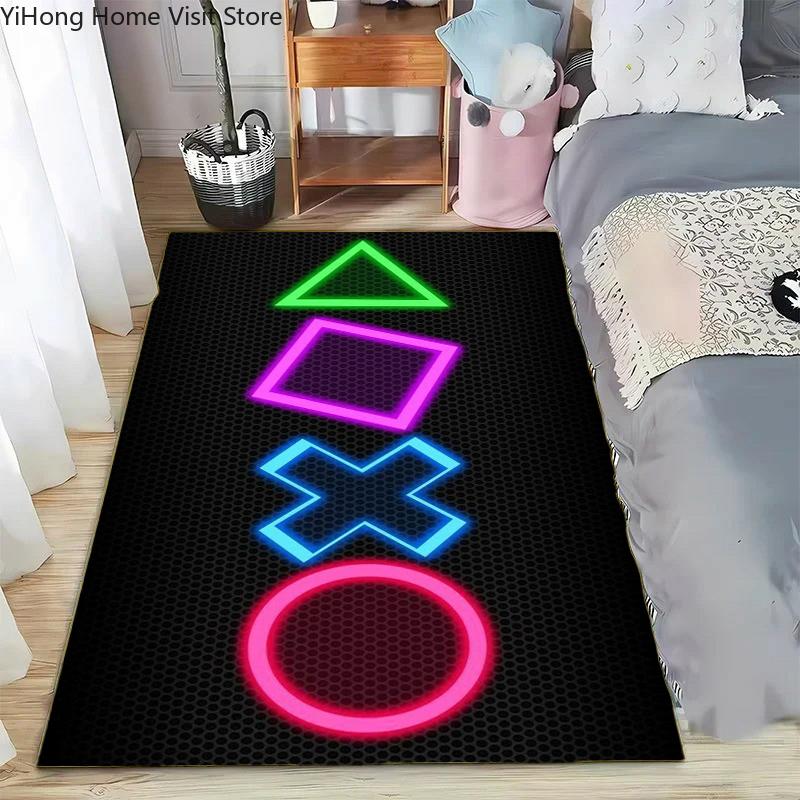 17 Style Game Controller Pattern Carpet for Living Room Decor Bedroom Bedside Leisure Area Floor Anti Slip Mats Welcome Rug Gift