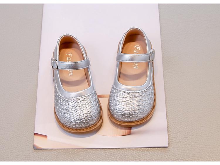 Girls' 2026 Spring Soft-Soled Leather Princess Loafers