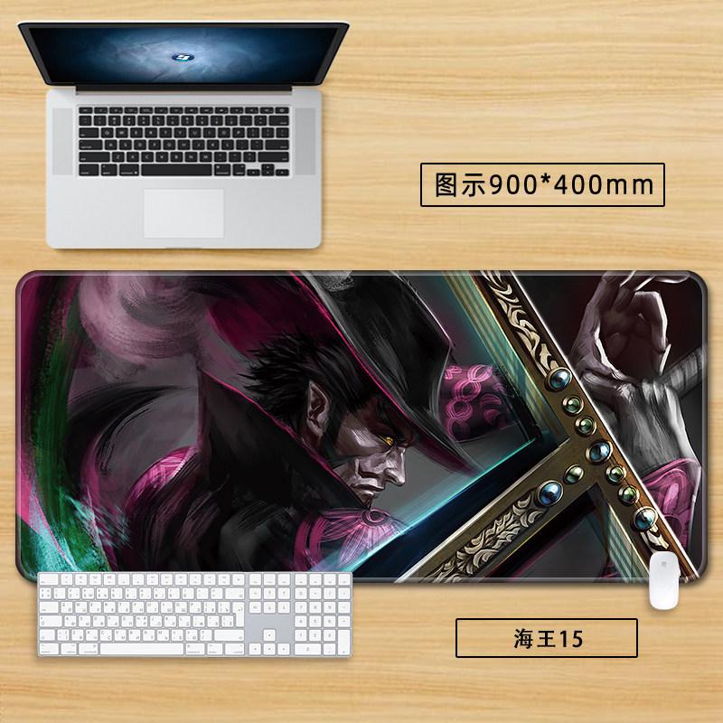High Definition Printed New Boys Office ONE PIECE Leather Mouse Pad Anime Game Roronoa Zoro Computer Keyboard Desktop Table Mat