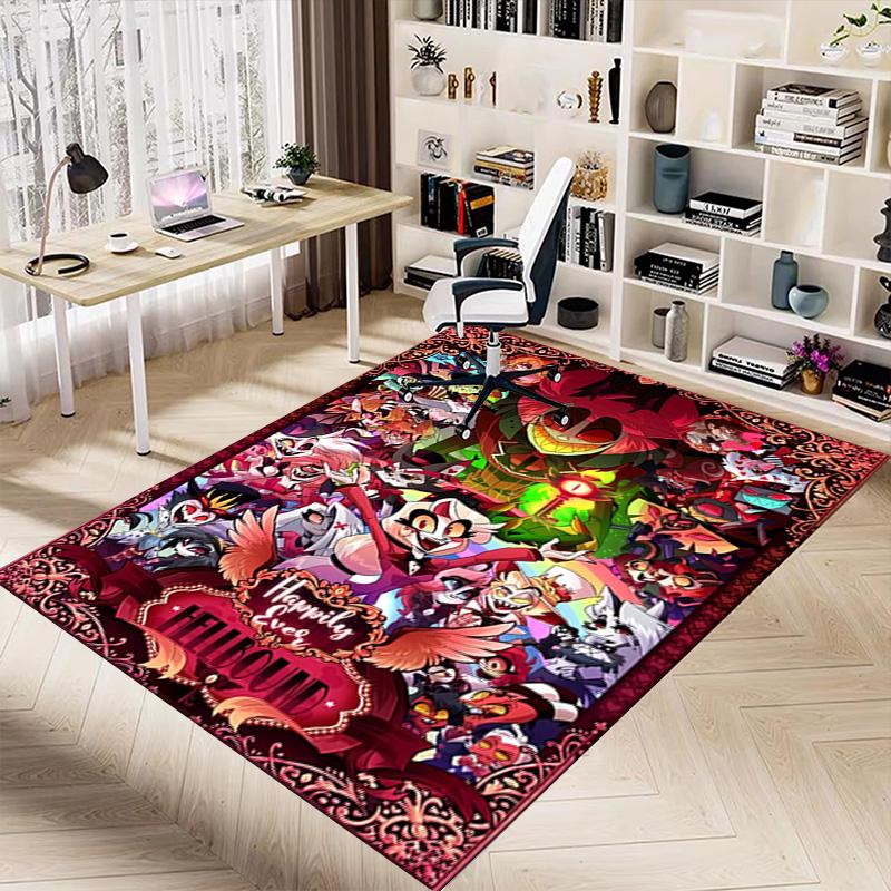 Fantasy Creatures Unite Carpet For Playroom Bedroom Living Room Sofa Home Decorkids Game Area Rug Nonslip Floor Mat