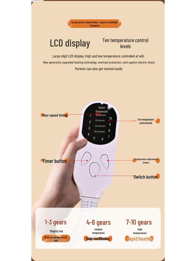 Pure Mugwort Electric Heating Blanket Mattress - High-End Whole Body Moxibustion Pad for Physiotherapy & Hot Compress