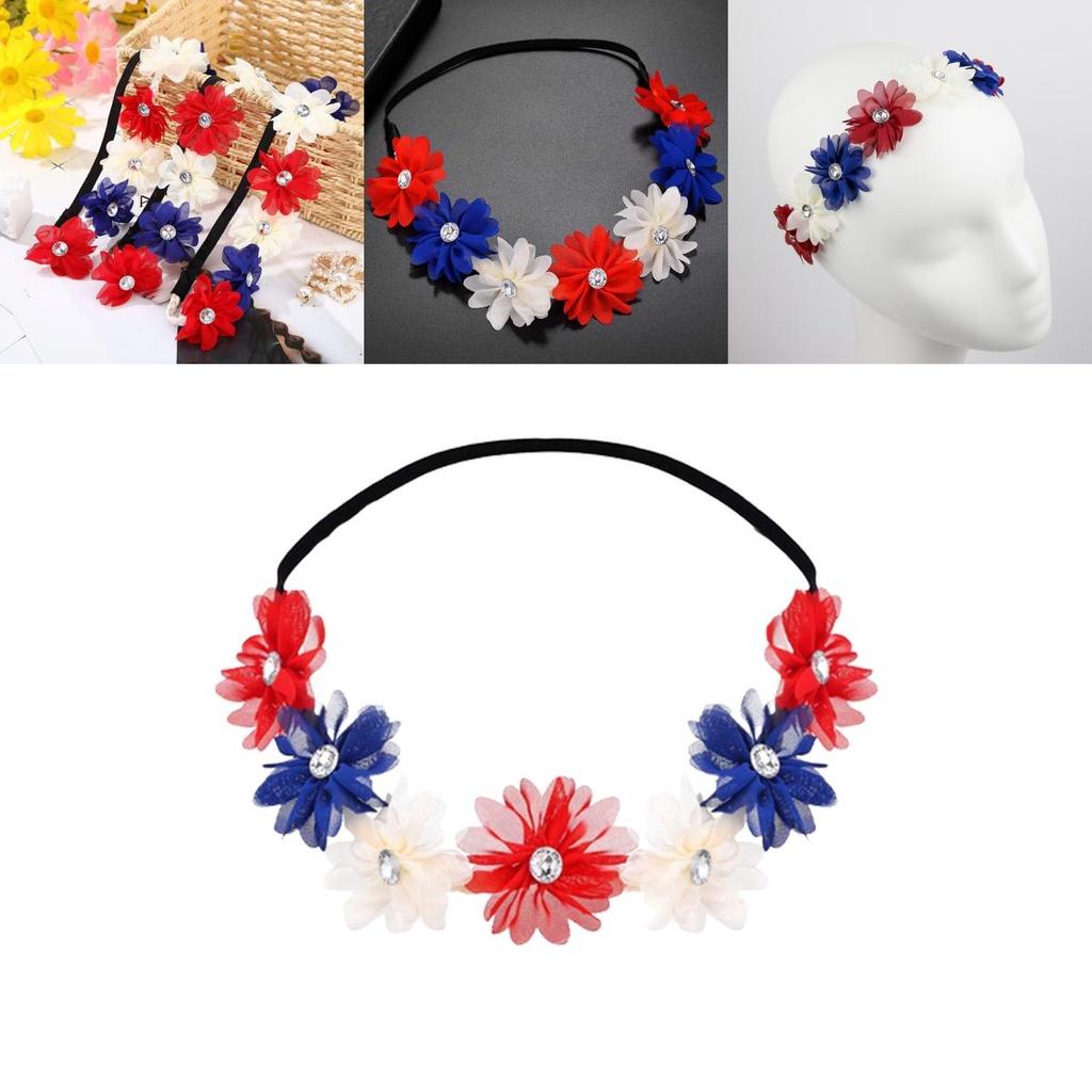 Lebensechter patriotischer Kranz-Stirnband für Unabhängigkeitstagsfeier