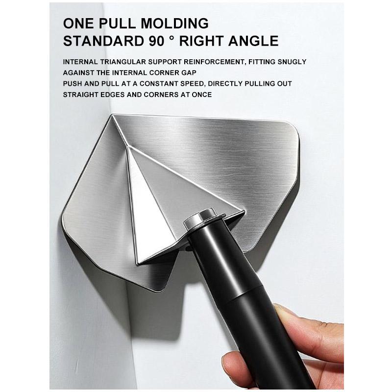 Stainless Steel Corner Trowel 90 Degree Internal External Drywall Plaster Finishing Tool Easy for Wall Angle DIY Construction