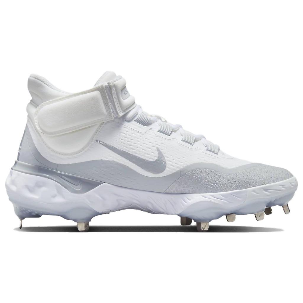 Nike Alpha Huarache Elite 4 Mid Weiß Wolfsgrau Herren Sneaker Rein-Platin Schwarz FD2744-102