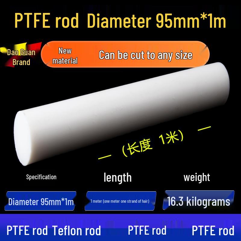 White High-Temperature Resistant PTFE Plastic Rod