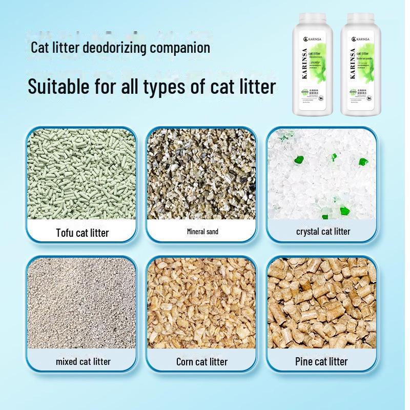 Cat Litter Deodorant Powder - Neutralizes Urine and Odor with Baking Soda