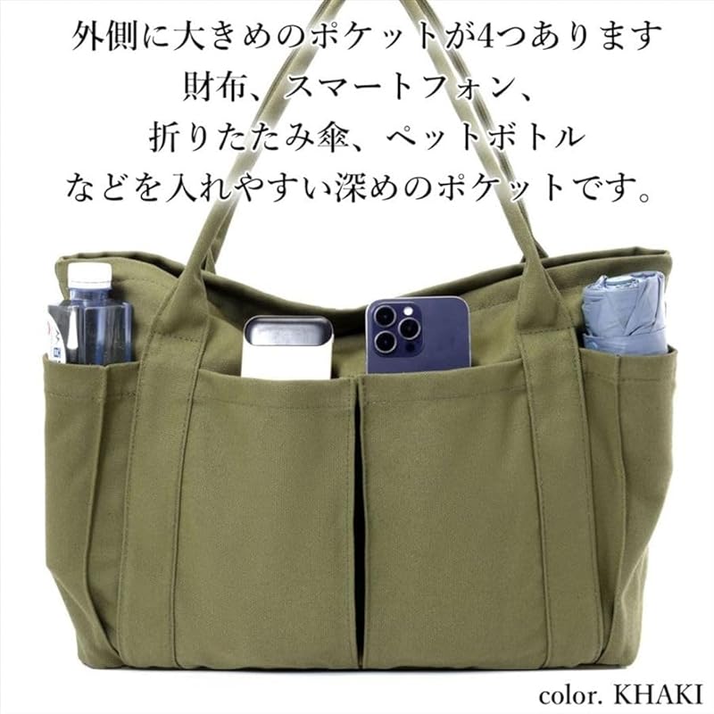 [SPLab] khaki torba damska męska płócienna Wytrzymała torba wielorazowa Większa duża torba typu tote torba dla matki Torba na ramię torebka torba ładna Popularna marka