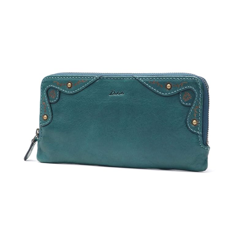 

[Dakota] long wallet round zipper ladies blue DA-31604-65