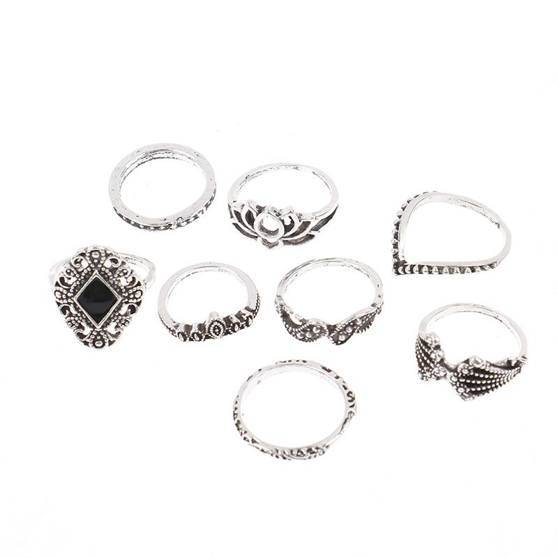 15 Stück/Set Vintage Ring Persönlichkeit Punk Gothic Herren Damen Ringe Schmuck Geschenk