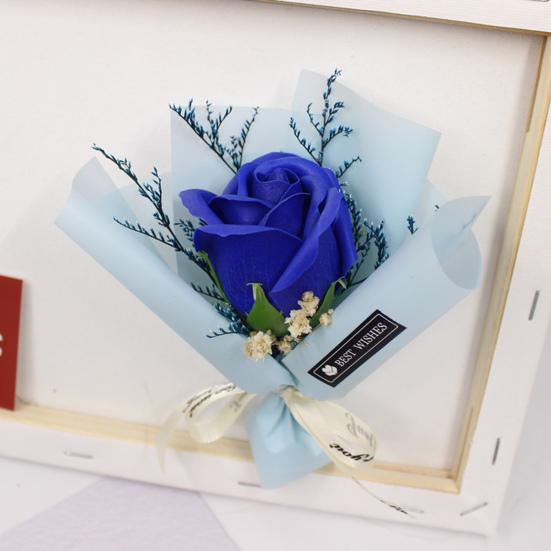 Mydło kwiatowe realistycznie wyglądające romantyczne łatwe w użyciu imitacja kwiatu róży kobiety dziewczyna mydło do mycia twarzy do kąpieli Home Decoration
