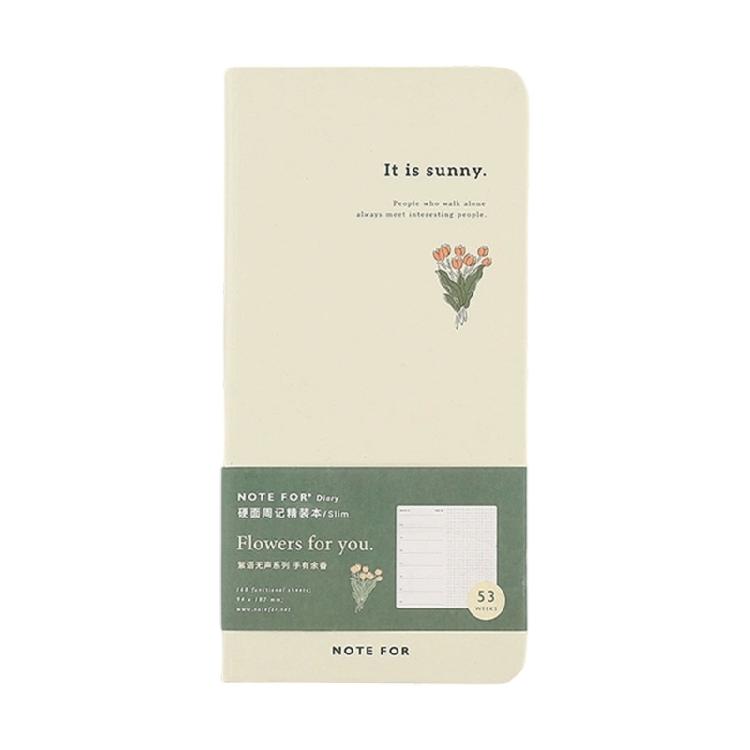 Leichtes Design Wochenplaner Notizbuch mit selbst auszufüllendem Layout und Recyclingpapier für Reiseaufzeichnungen