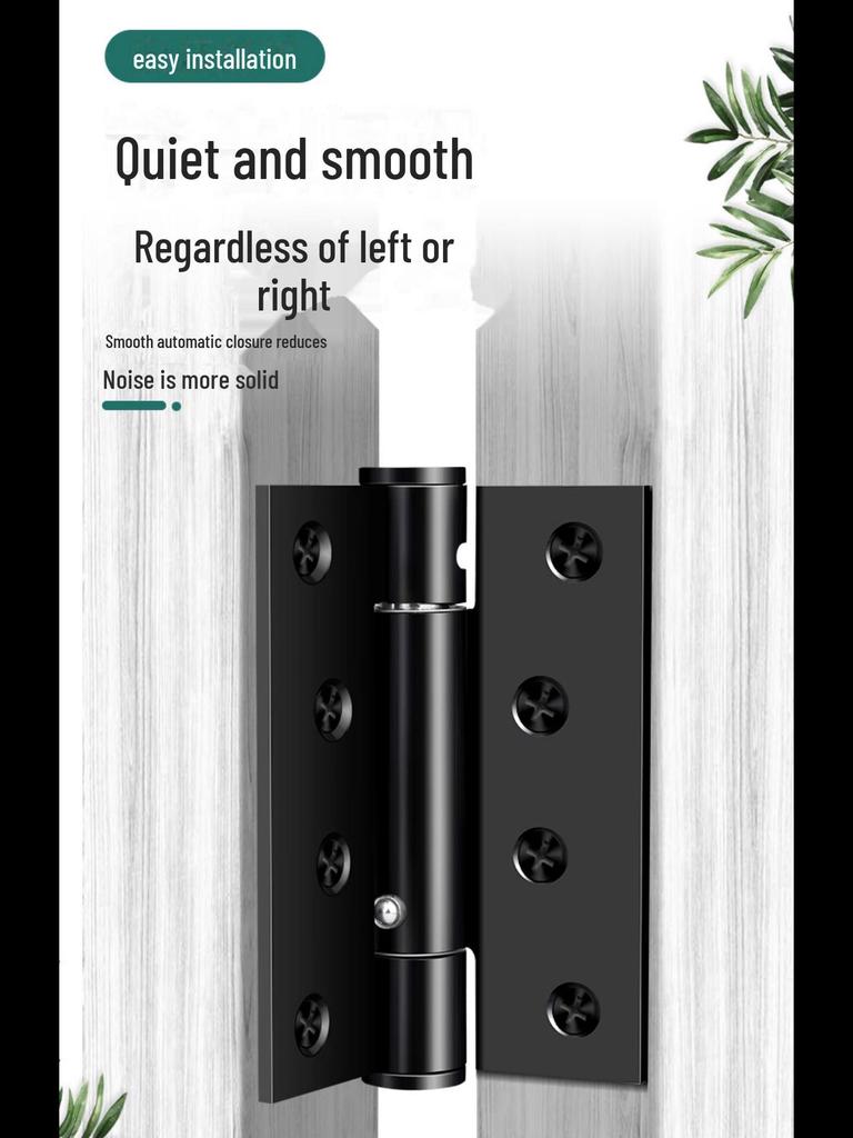 Invisible Spring Hinge: Automatic Rebound, Folding, Damping Door Closer for Silent Positioning On Hidden Wooden Doors.