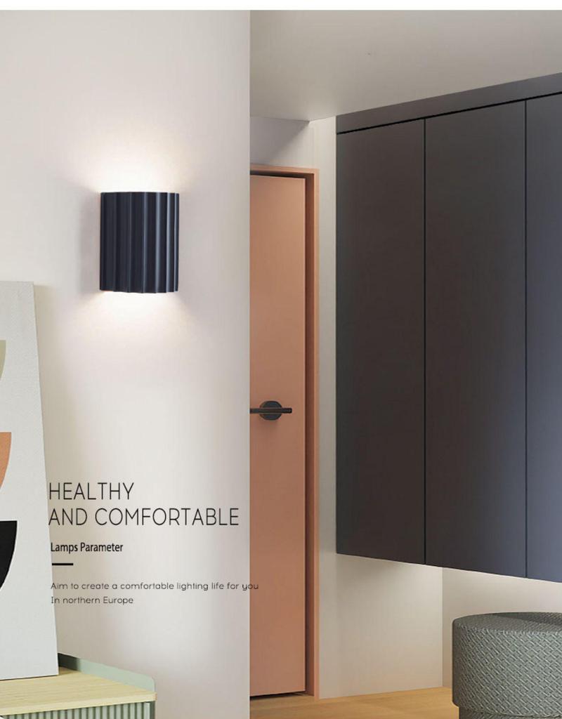Nordic Macaron Wall Lamp for Bedroom and Living Room Aisles