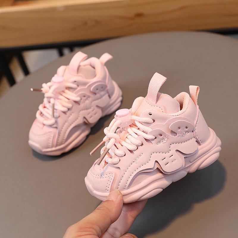 

Baby Sneakers Spring Summer Infant Shoes Newborn First Walkers Toddler Sport Shoes Holes Breathable Shoes For Baby Boy Girl 24 розовый