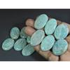 362Cts. Natural Amazonite Oval Shape Cabochon Loose Gemstone 12 Pcs Lot C-297