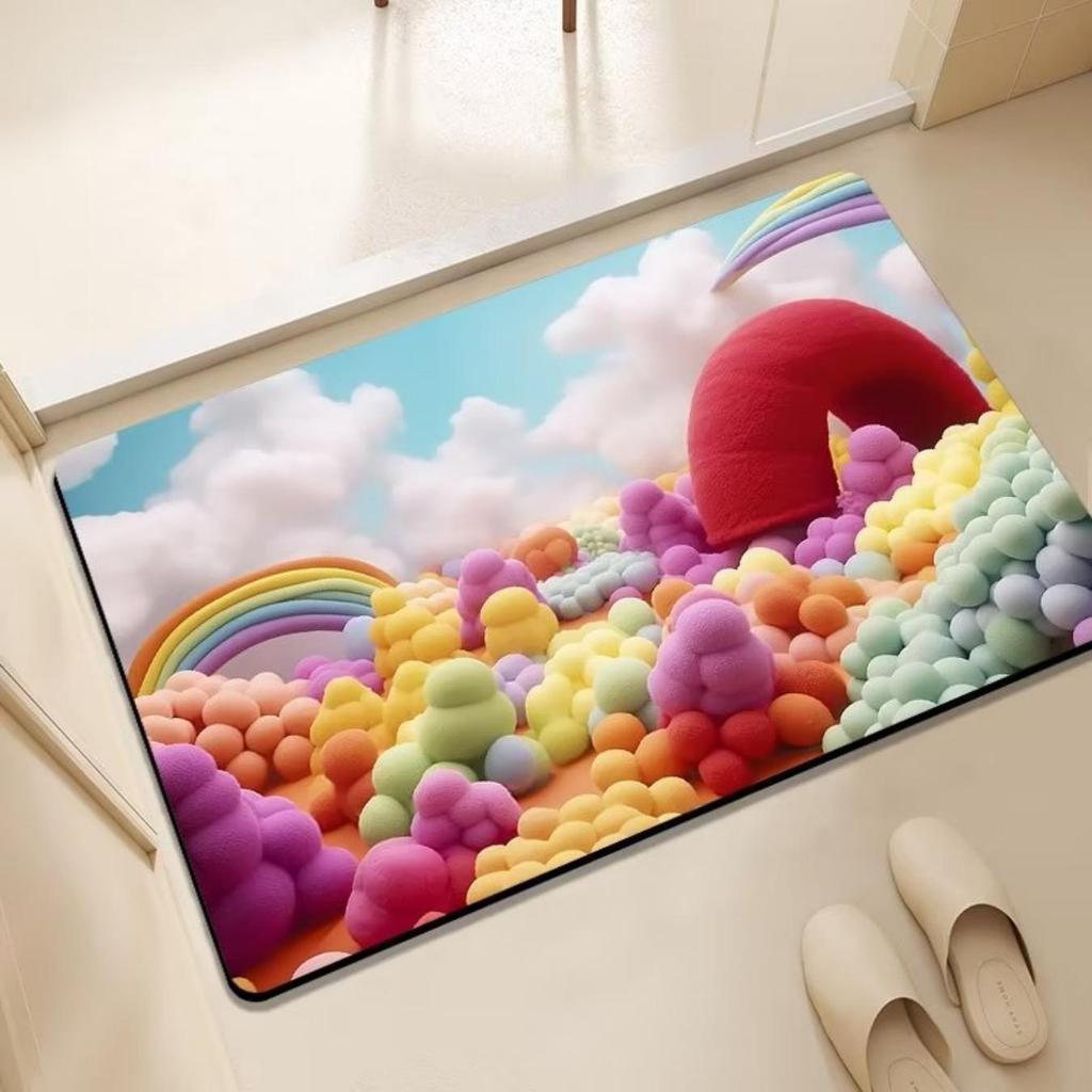 Rozsievková potlač Kúpeľňa Zahusťovacia rohož Vaňa Protišmykové koberce V umývadle Vaňa Bočná podlaha Koberec Sprcha Rohožka pred dverami Pamäťová pena 3D podložka