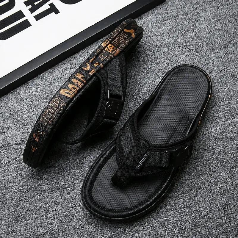 

Fashion Shoes Platform Slippers for Men Beach Shiatsu Sandals Man Flip Flops Cheap Liquidation 2025 Fashion Adult Fun High Quality Trend 45